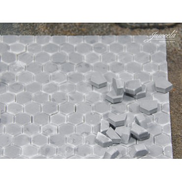 Juweela Zeskantige begin en halve stenen donker grijs 160/240